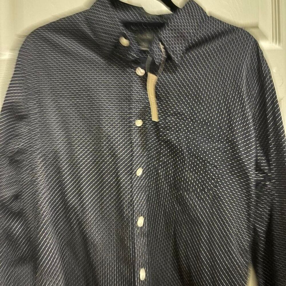 Jcrew Women's Navy and Blue Shirt
